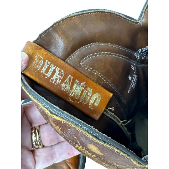 Vintage men's Durango boots with square toes and patina Size 8D - Picture 9 of 10